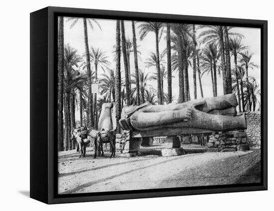 The Statue of Rameses II, Cairo, Egypt, C1920S-null-Framed Premier Image Canvas