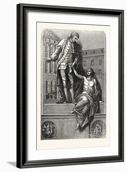 The Statue of Thomas Guy-null-Framed Giclee Print