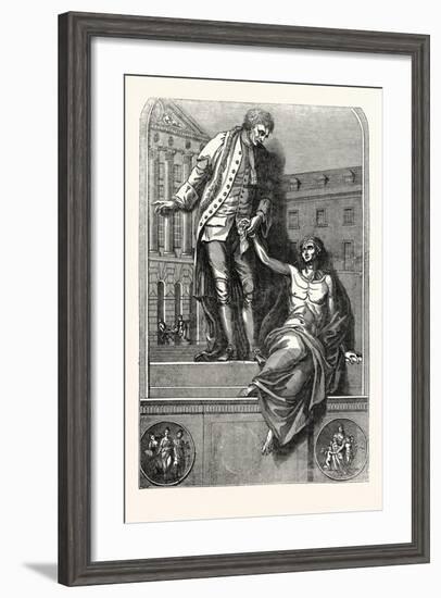 The Statue of Thomas Guy-null-Framed Giclee Print