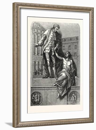 The Statue of Thomas Guy-null-Framed Giclee Print