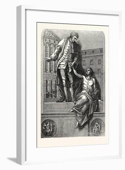 The Statue of Thomas Guy-null-Framed Giclee Print