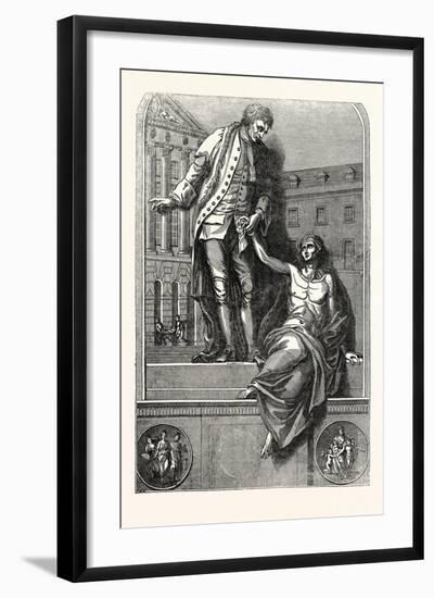 The Statue of Thomas Guy-null-Framed Giclee Print