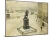 The Statue of Tordenskiold Facing Piperviken, Oslo Harbour, 1906-Paul Fischer-Mounted Giclee Print