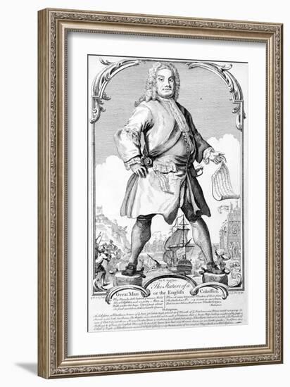 The Stature of a Great Man or an English Colossus-Haynes King-Framed Giclee Print