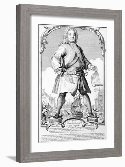 The Stature of a Great Man or an English Colossus-Haynes King-Framed Giclee Print