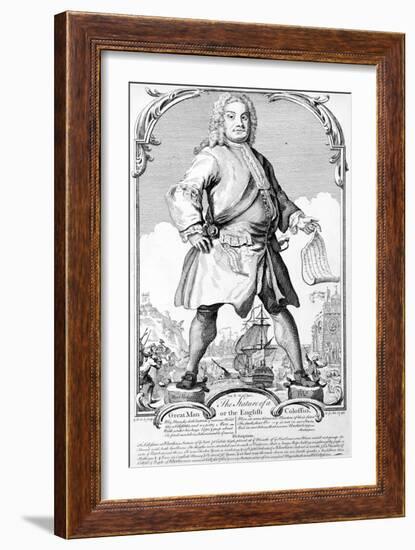 The Stature of a Great Man or an English Colossus-Haynes King-Framed Giclee Print