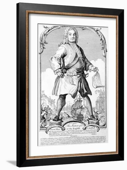 The Stature of a Great Man or an English Colossus-Haynes King-Framed Giclee Print