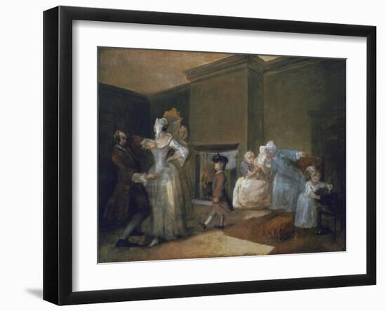 The Staymaker (The Happy Marriage V: The Fitting of the Ball Gown)-William Hogarth-Framed Giclee Print