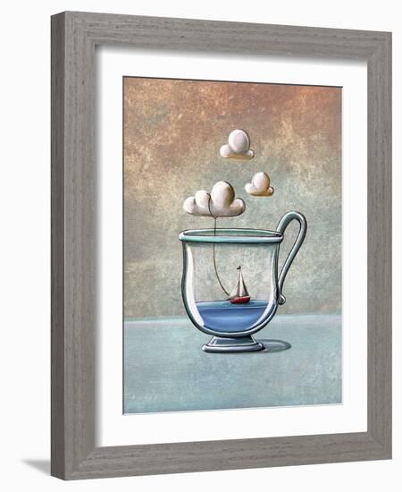 The Steam Boat-Cindy Thornton-Framed Art Print