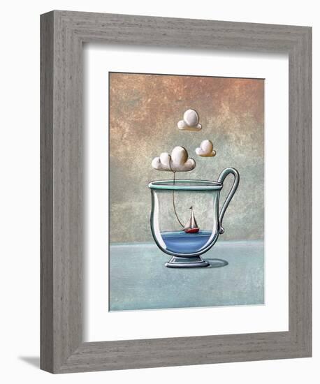 The Steam Boat-Cindy Thornton-Framed Art Print