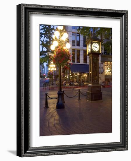 The Steam Clock, Water Street, Gastown, Vancouver, British Columbia, Canada, North America-Martin Child-Framed Photographic Print