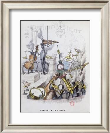 The Steam Concert," Caricature of Modern Music from "Un Autre Monde," 1844'  Giclee Print - Grandville | Art.com