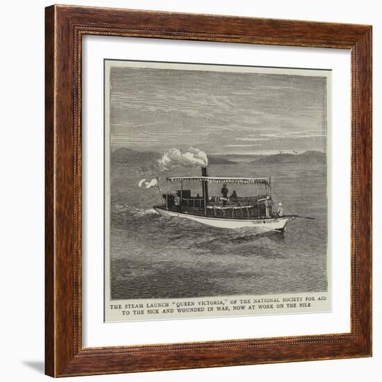 The Steam Launch Queen Victoria-null-Framed Giclee Print