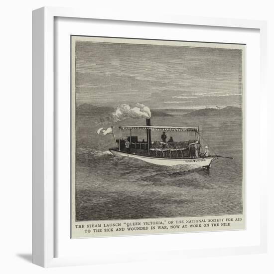 The Steam Launch Queen Victoria-null-Framed Giclee Print