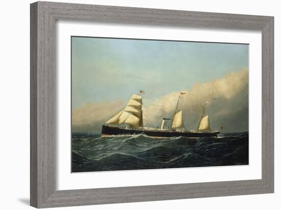 The Steam Ship Jan Breydel, 1882-Antonio Jacobsen-Framed Giclee Print