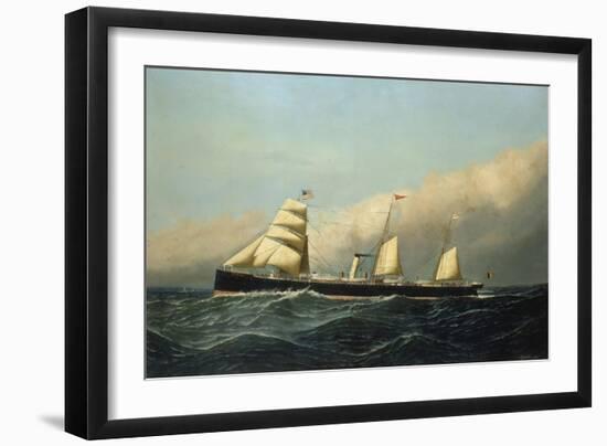 The Steam Ship Jan Breydel, 1882-Antonio Jacobsen-Framed Giclee Print