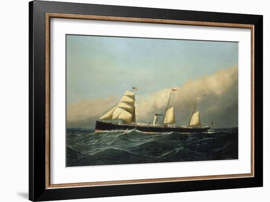 The Steam Ship Jan Breydel, 1882-Antonio Jacobsen-Framed Giclee Print