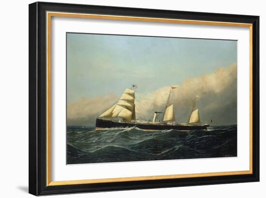 The Steam Ship Jan Breydel, 1882-Antonio Jacobsen-Framed Giclee Print