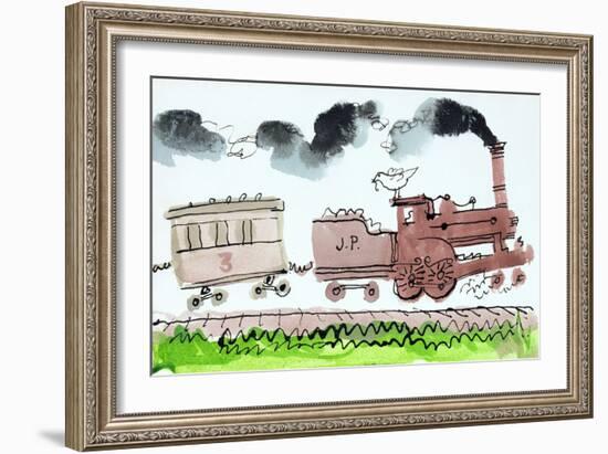 The Steam Train, Part I, 1952-George Adamson-Framed Giclee Print