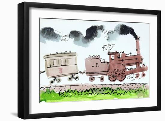 The Steam Train, Part I, 1952-George Adamson-Framed Giclee Print