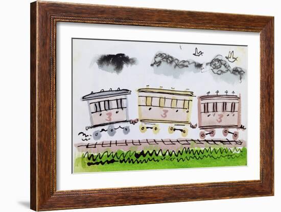 The Steam Train, Part II, 1952-George Adamson-Framed Giclee Print