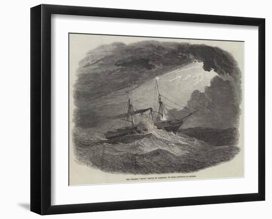 The Steamer Indus, Struck by Lightning 110 Miles Eastward of Algeria-null-Framed Giclee Print