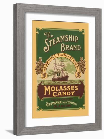 The Steamship Brand Molasses Candy-null-Framed Art Print