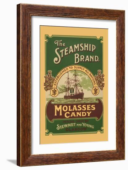 The Steamship Brand Molasses Candy-null-Framed Art Print