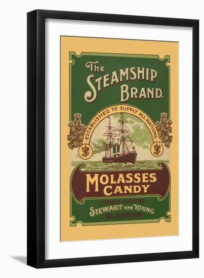 The Steamship Brand Molasses Candy-null-Framed Art Print