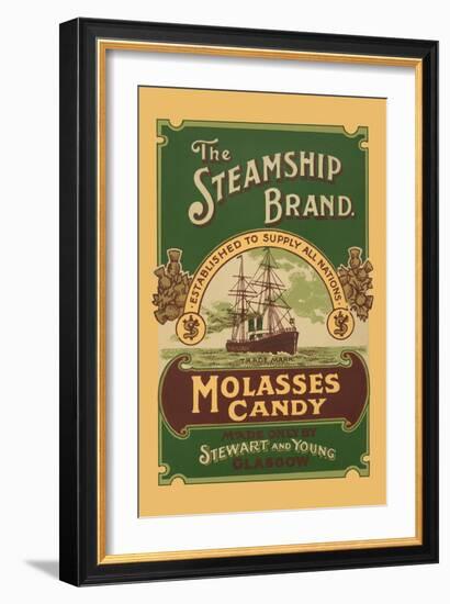 The Steamship Brand Molasses Candy-null-Framed Art Print