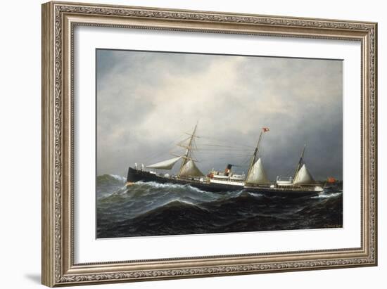 The Steamship Devon, 1879-Antonio Jacobsen-Framed Giclee Print