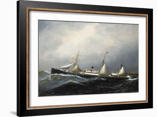 The Steamship Devon, 1879-Antonio Jacobsen-Framed Giclee Print