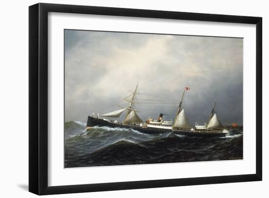 The Steamship Devon, 1879-Antonio Jacobsen-Framed Giclee Print