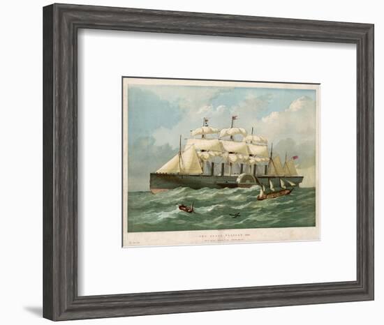 The Steamship of Brunel and Scott Russell in Full Steam-Edwin Weedon-Framed Art Print