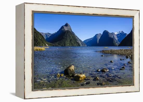 The Steep Cliffs of Milford Sound-Michael-Framed Premier Image Canvas