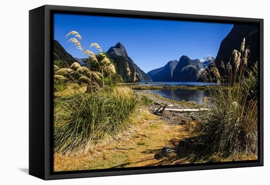 The Steep Cliffs of Milford Sound-Michael-Framed Premier Image Canvas