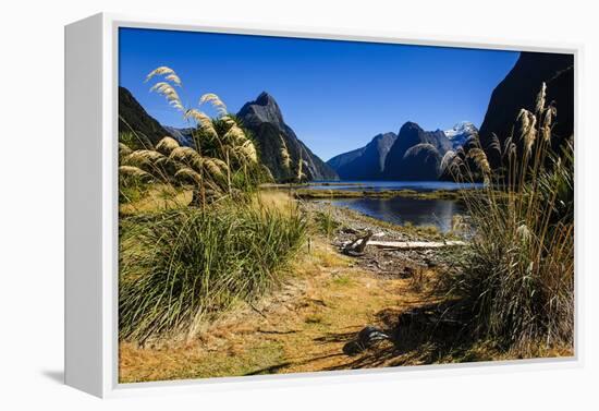 The Steep Cliffs of Milford Sound-Michael-Framed Premier Image Canvas