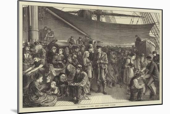 The Steerage of a North German Lloyd's Atlantic Steam-Ship-Matthew White Ridley-Mounted Giclee Print