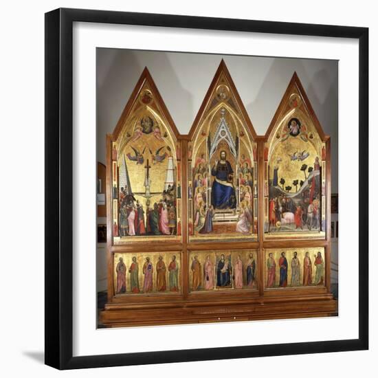 The Stefaneschi Triptych, Front, Circa 1320-Giotto di Bondone-Framed Giclee Print