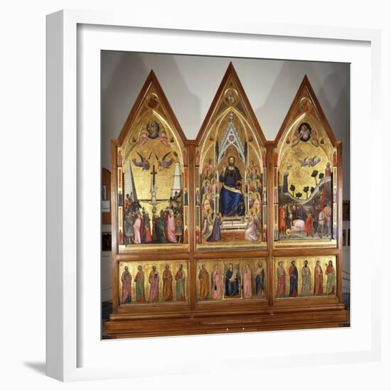 The Stefaneschi Triptych, Front, Circa 1320-Giotto di Bondone-Framed Giclee Print