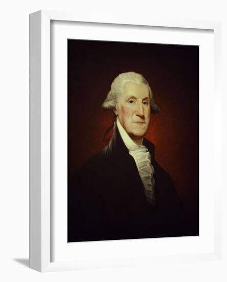 The Steigerwalt-Parker-Hart Portrait of George Washington-Gilbert Stuart-Framed Giclee Print