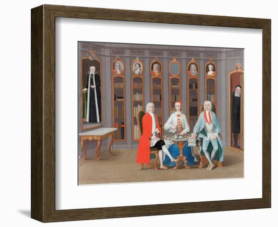 The Stenbock Family in their Library at Rånäs, C. 1740-Carl Fredrik Svan-Framed Giclee Print