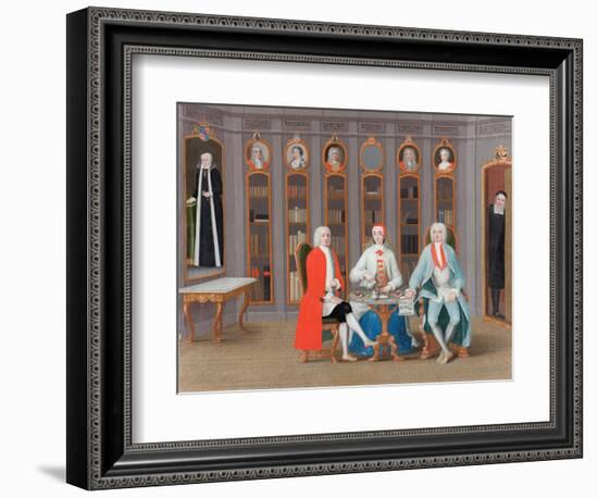 The Stenbock Family in their Library at Rånäs, C. 1740-Carl Fredrik Svan-Framed Giclee Print