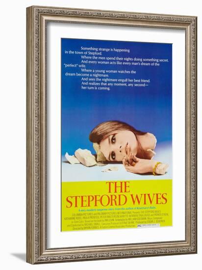 The Stepford Wives, Katharine Ross on poster art, 1975-null-Framed Premium Giclee Print