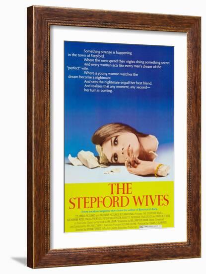 The Stepford Wives, Katharine Ross on poster art, 1975-null-Framed Premium Giclee Print