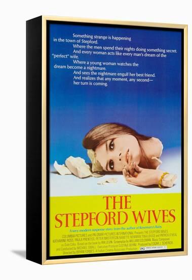 The Stepford Wives, Katharine Ross on poster art, 1975-null-Framed Stretched Canvas