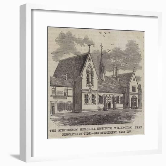 The Stephenson Memorial Institute, Willington, Near Newcastle-On-Tyne-null-Framed Giclee Print