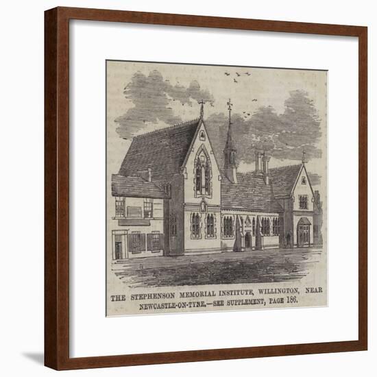 The Stephenson Memorial Institute, Willington, Near Newcastle-On-Tyne-null-Framed Giclee Print