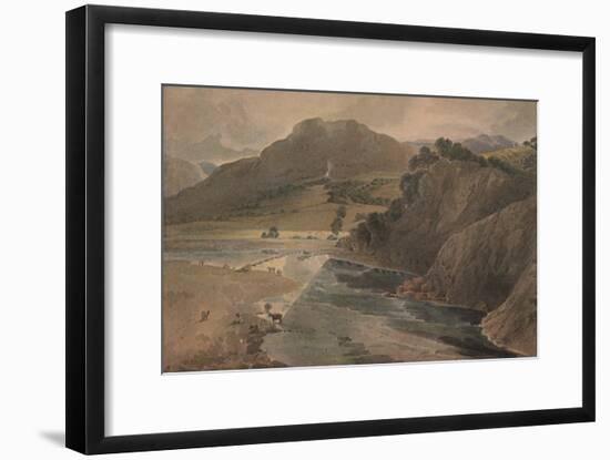 'The stepping stones on the Wharfe, above Bolton Abbey, Yorkshire', 1801-Thomas Girtin-Framed Giclee Print