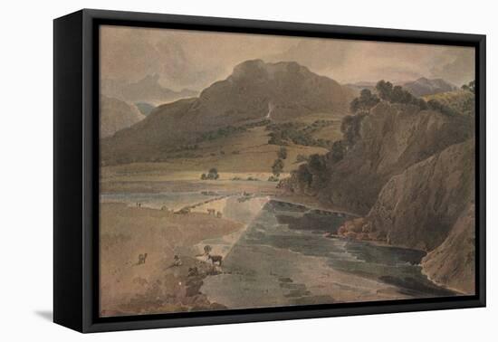 'The stepping stones on the Wharfe, above Bolton Abbey, Yorkshire', 1801-Thomas Girtin-Framed Premier Image Canvas